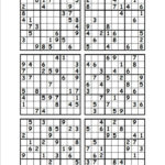 Sudoku Printable Six Per Page Sudoku Printable
