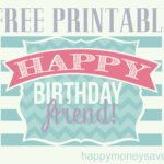 The Perfect Happy Birthday Friend Printable