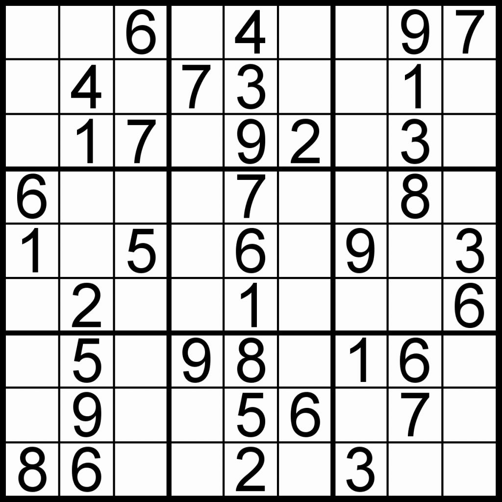 Top Sudoku For Beginners Printable Mitchell Blog 