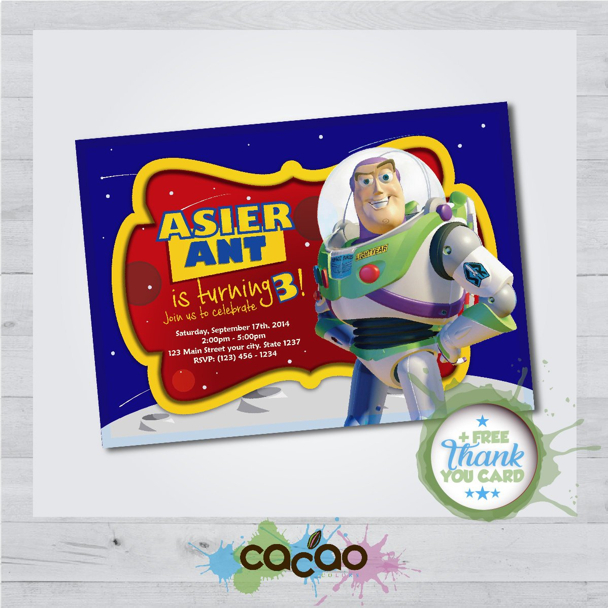 Toy Story Birthday Card Printable Free