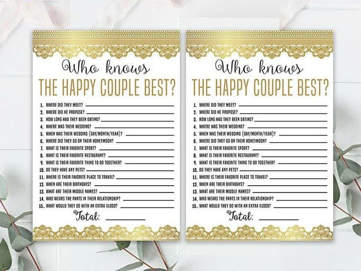 Wedding Anniversary Party Sheets Gold Game 50th Etsy In 