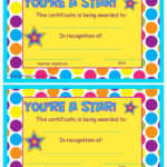 You Re A Star End Of The Year Certificates Star Students