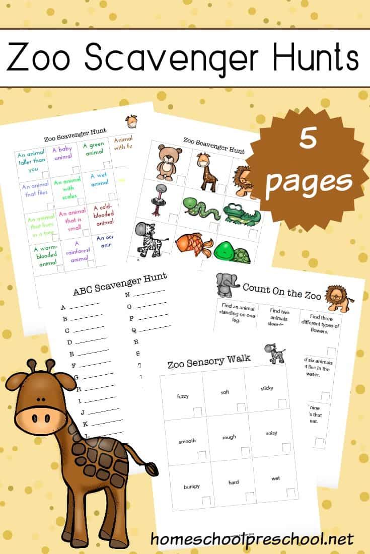 Zoo Scavenger Hunt Printables Your Kids Will Love