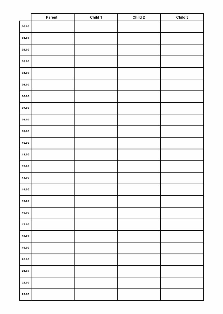 10 Best 24 Hour Calendar Printable Printablee