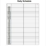10 Daily Schedule Templates Docs PDF Free Premium