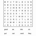 1st Grade Word Search Best Coloring Pages For Kids