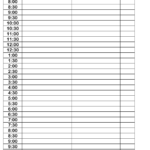 2 Persons Daily Schedule Template Download Printable PDF