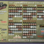 2007 Sacramento River Cats Magnet Schedule