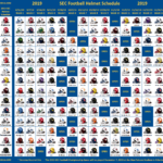 2019 SEC Helmet Schedule