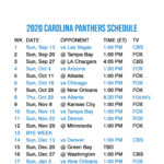 2020 2021 Carolina Panthers Lock Screen Schedule For