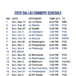 2020 2021 Dallas Cowboys Lock Screen Schedule For IPhone 6