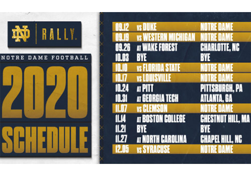 2020 2025 Football Schedule News The Daily Domer 