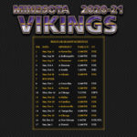2020 2021 Minnesota Vikings Wallpaper Schedule
