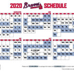 2020 Braves Schedule Braves