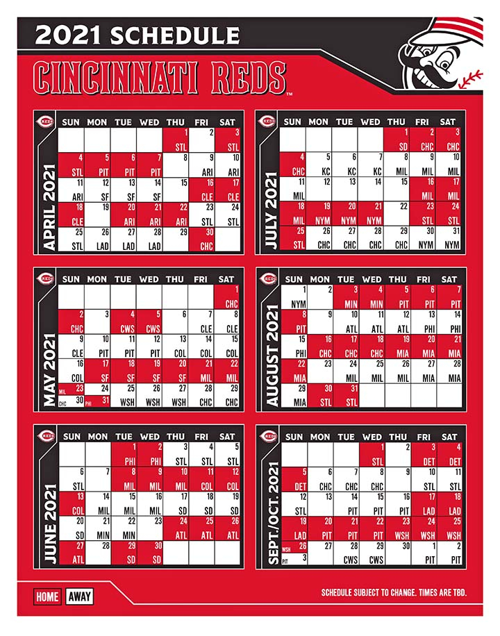 2021 Cincinnati Reds Baseball Schedule The Tribune