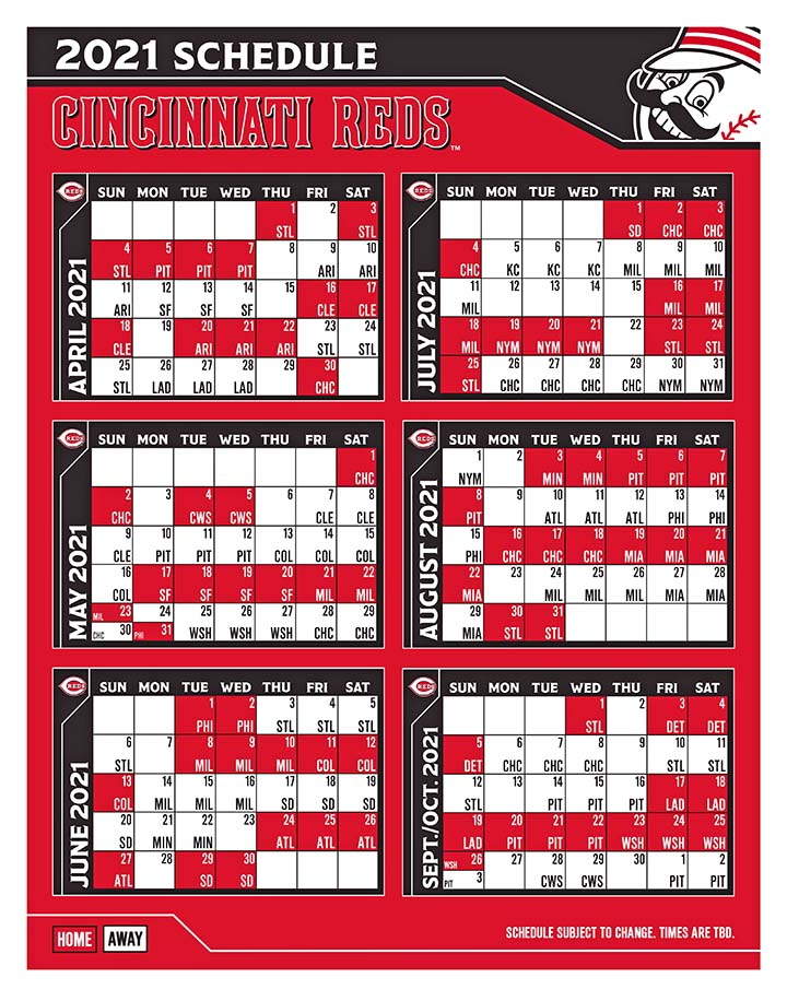 2021 Cincinnati Reds Baseball Schedule The Tribune 