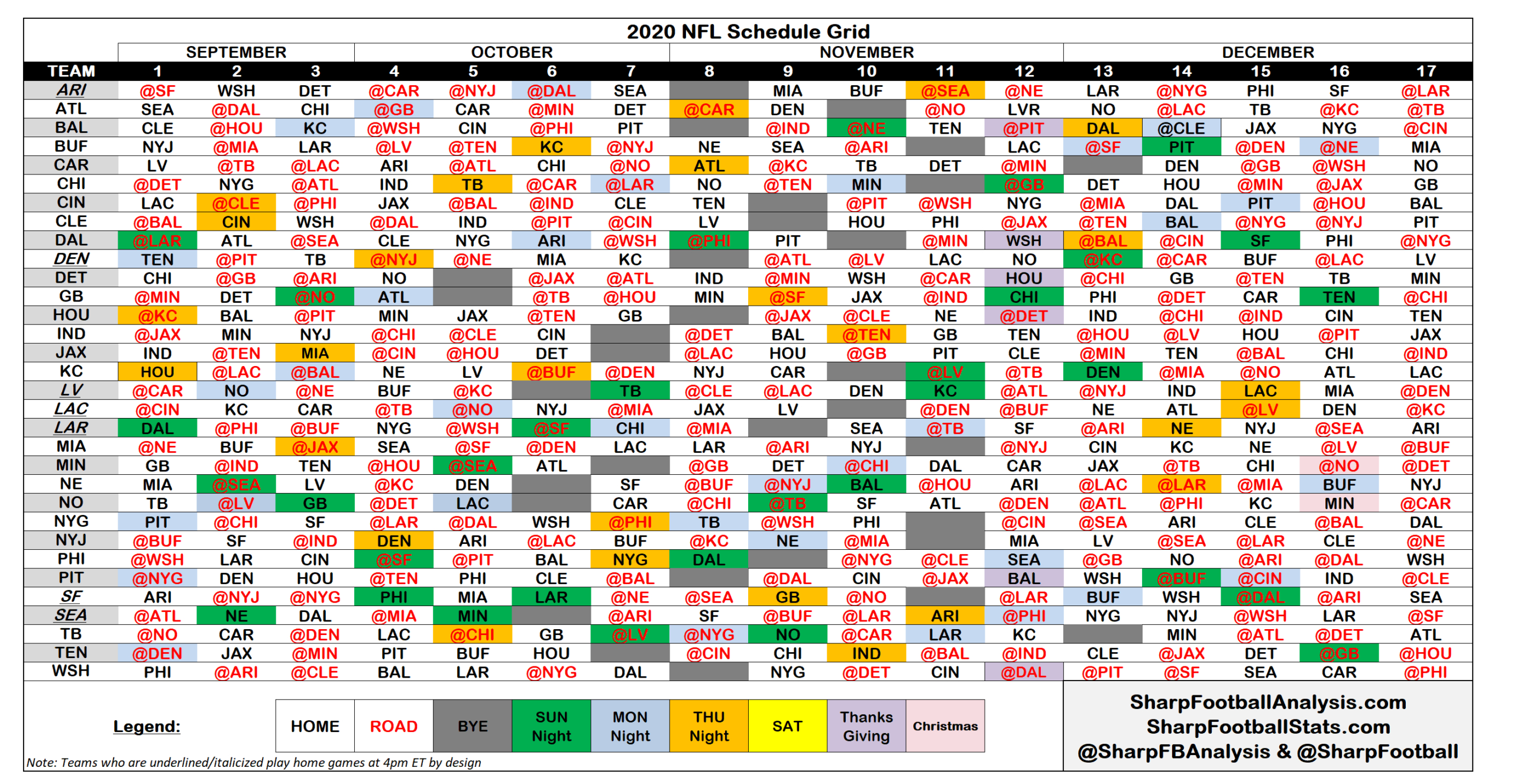 2021 Nfl Schedule Printable Calendar Printables Free Blank