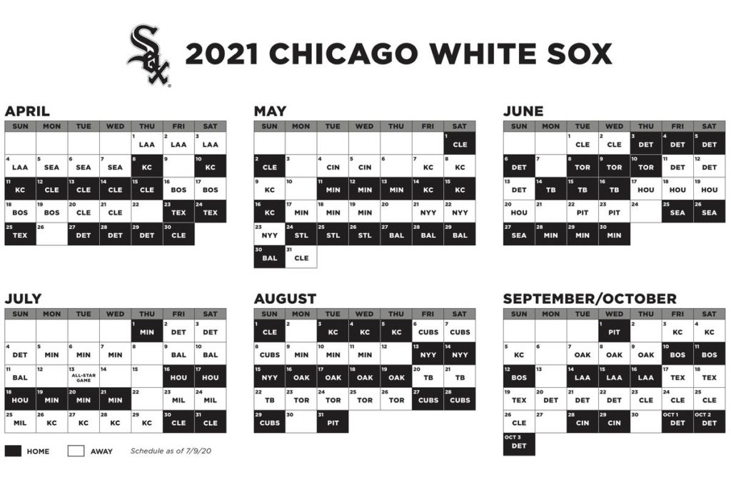 2021 White Sox Schedule Doubling Down On The Central