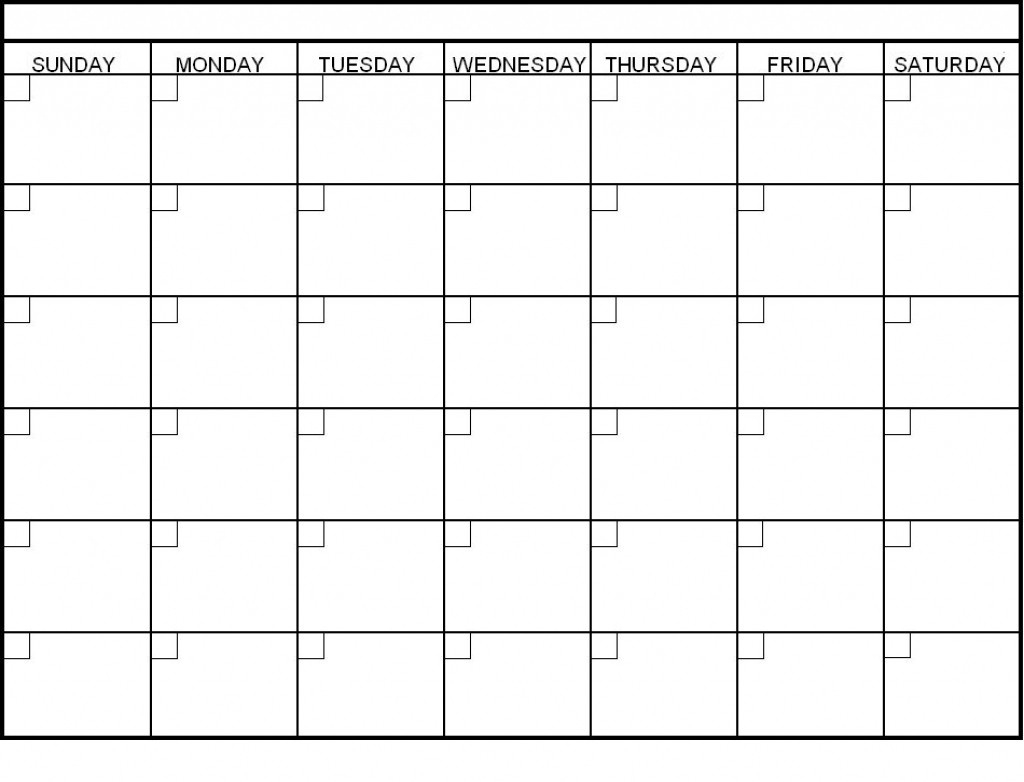 6 Week Blank Calendar Template Template Calendar Design