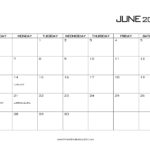 60 Free June 2021 Calendar Printable With Holidays Blank