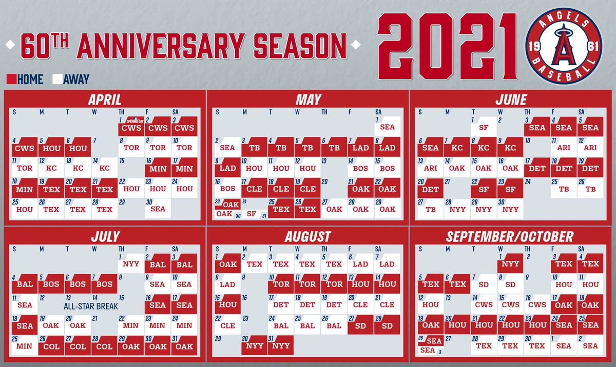 Angels Release 2025 MLB Schedule Halos Heaven