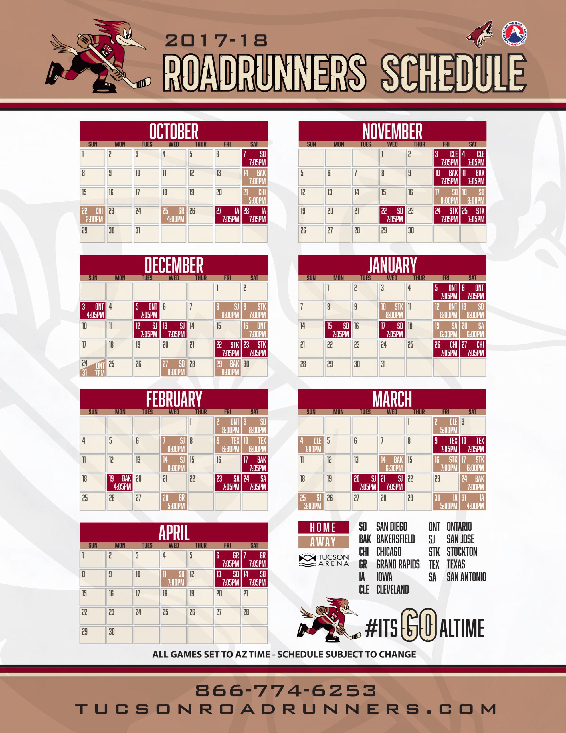 Az Coyotes Schedule Examples And Forms