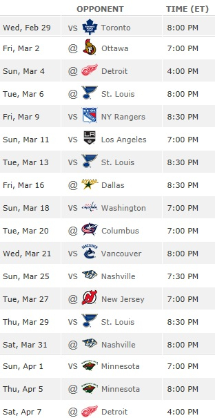 Blackhawks Playoff Hopes Scheduling Help Or Disaster 