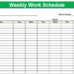 Blank Printable Weekly Schedule Printable Weekly Schedule