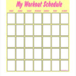 Blank Workout Schedule Template 8 Free Word PDF Format