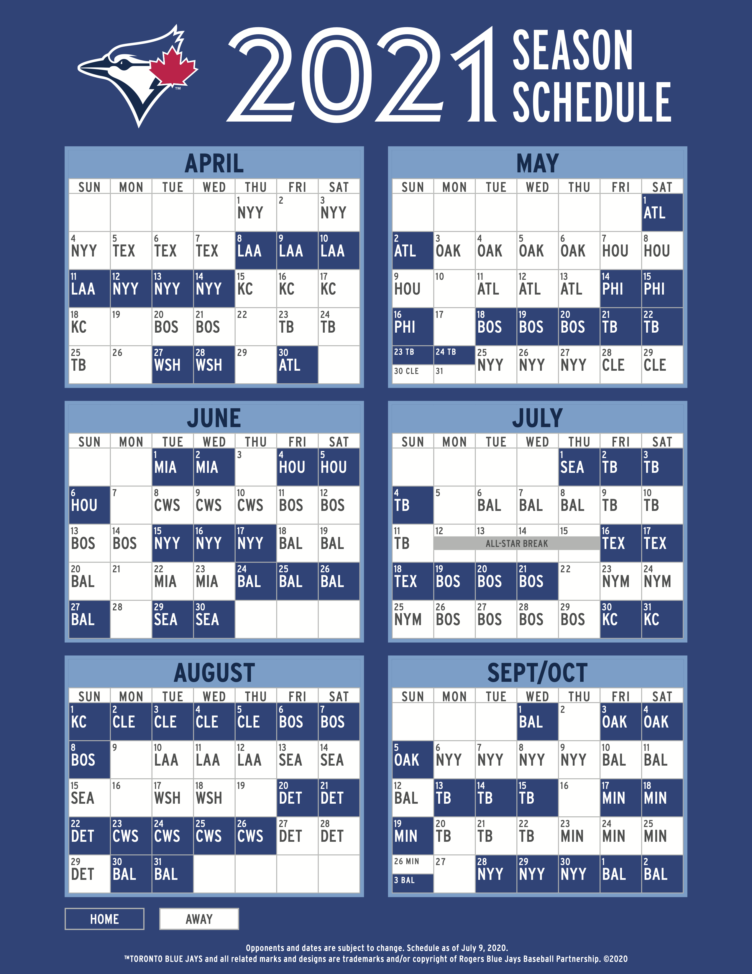 Blue Jays 2025 Schedule Torontobluejays