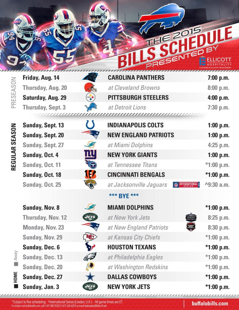 Buffalo Bills Printable Schedule 2021 19 - FreePrintableTM.com | FreePrintableTM.com