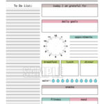 Day Planner Printable Fillable PDF Daily Planner Weekly Etsy