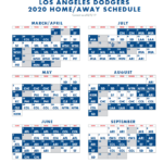 Dodgers 2020 Schedule Announced Dodger Insider