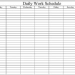 Download Daily Work Schedule Excel Template ExcelDataPro