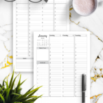 Download Printable Weekly Hourly Planner With Todo List PDF