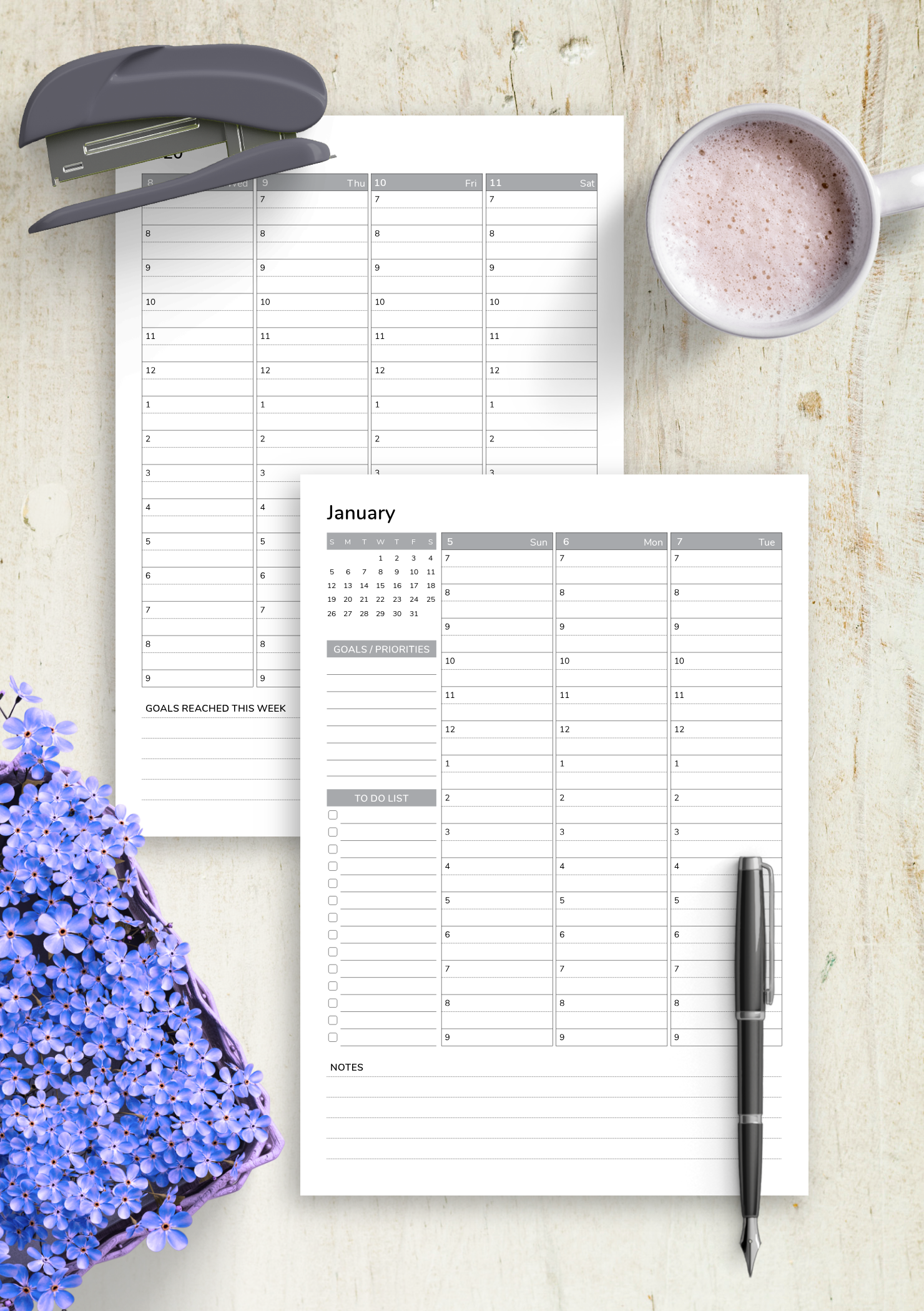 Download Printable Weekly Planner With Goals And 