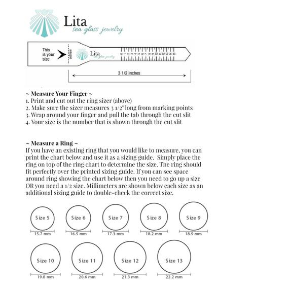 Downloadable Ring Sizer Ring Sizer Ring Size Guide Print