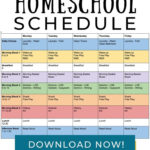 Editable Homeschool Schedule Free Printable Hustle And