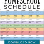 Editable Homeschool Schedule Free Printable Hustle And