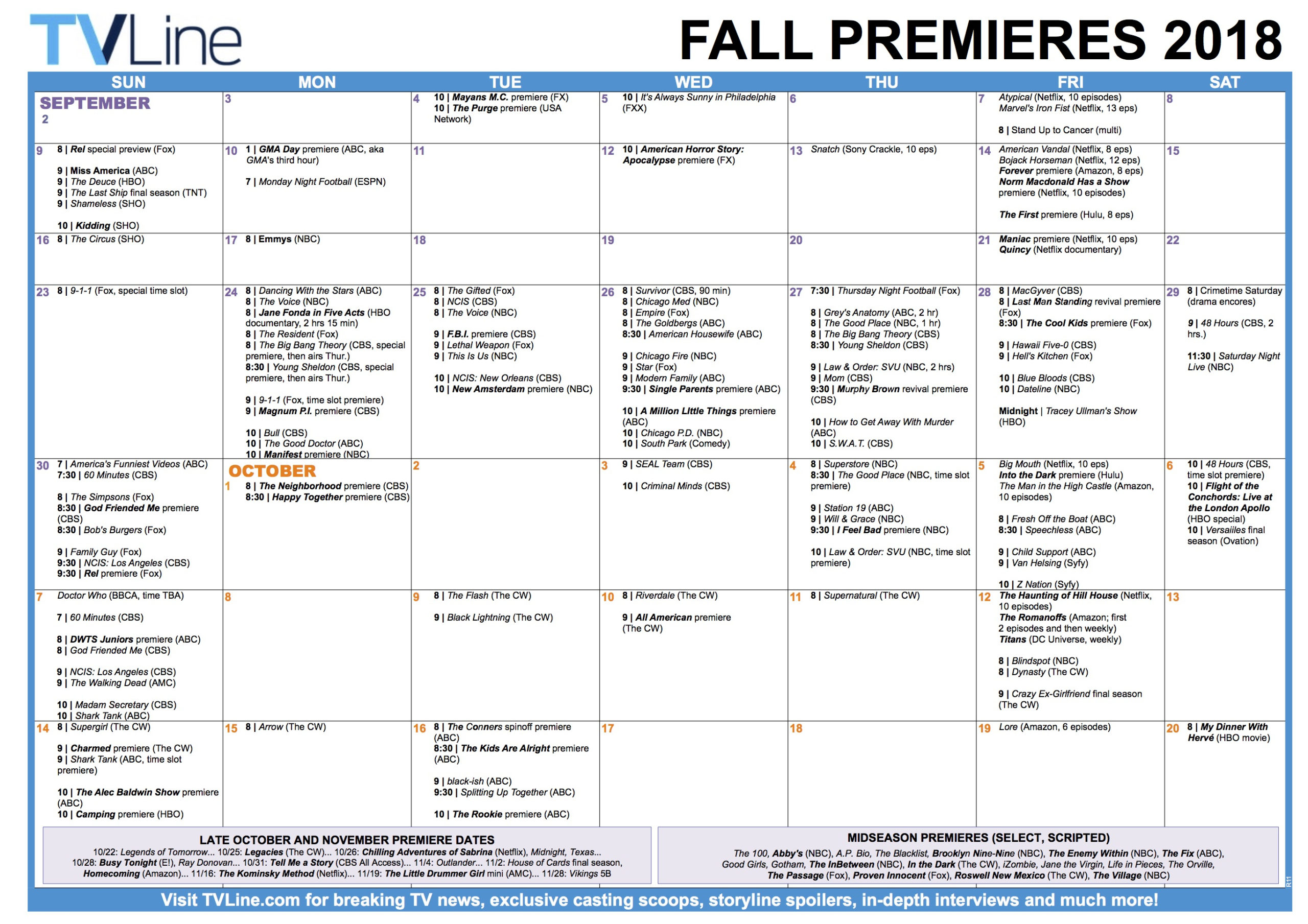 Fall TV Premiere Week Blog Magic 94 9