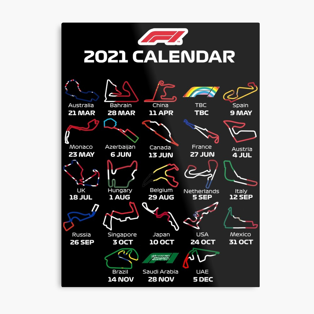 Formula 1 2021 Schedule Printable Calendar Printables 