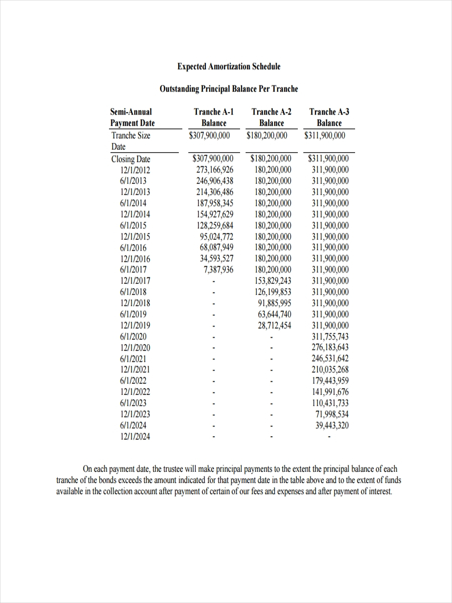 FREE 10 Amortization Schedule Examples Samples In PDF