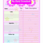 Free Daily Schedule Template Beautiful Top 25 Best Daily