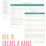 Free Homeschool Weekly And Daily Schedule Printables
