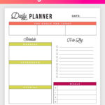 Free Printable Daily Planner Daily Tracker Goal