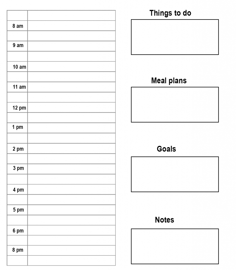 Free Printable Daily Planner Template In PDF Word Excel