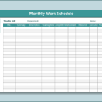Free Printable Monthly Schedule Template Bogiolo