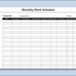Free Printable Monthly Work Schedule Template Excel Bogiolo