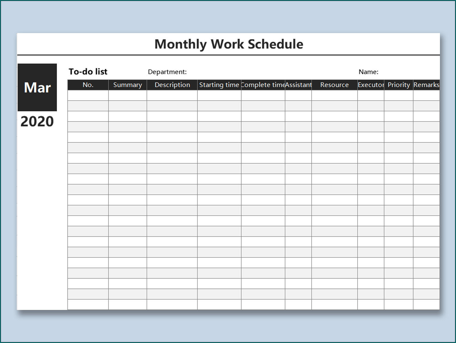Printable monthly schedule freeprintabletm freeprintabletm