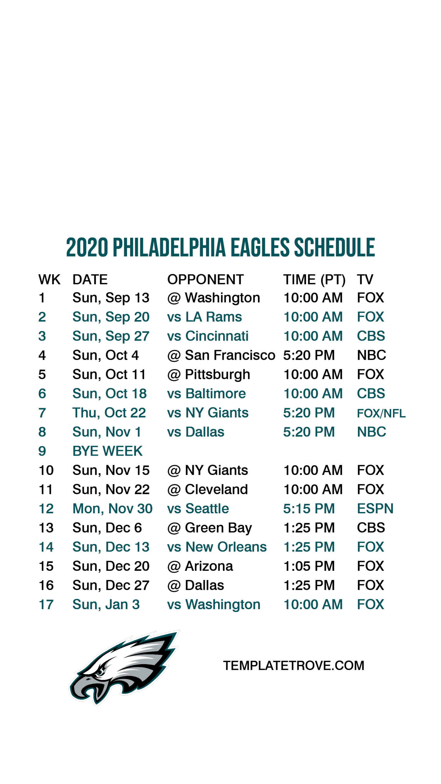 Free Printable Nfl 2021 Schedule Calendar Printables 